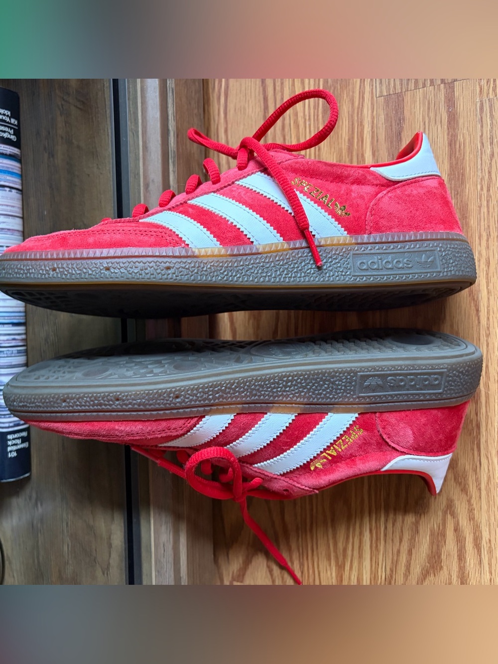 adidas Red Suede Spezial Sneakers - Picture 4 of 8